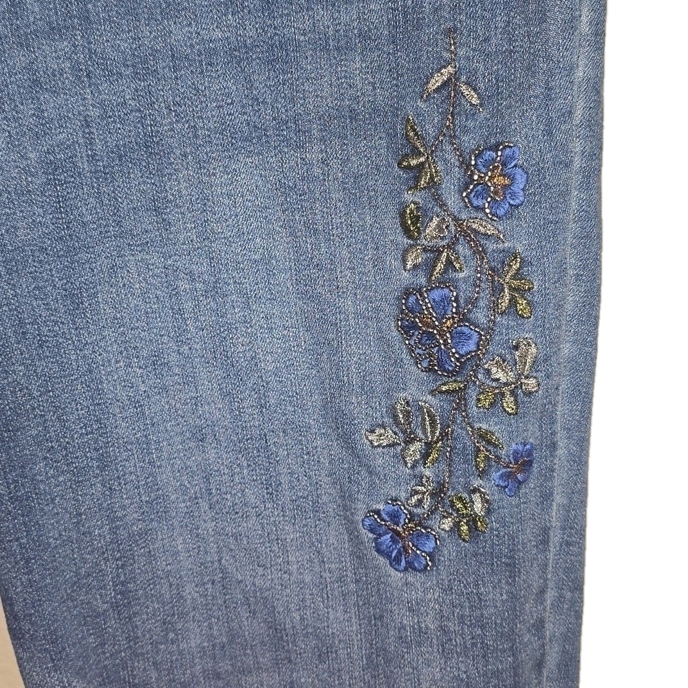 INC Women's High Rise Embellished Cuffed Boyfriend Jeans, - Picture 6 of 8